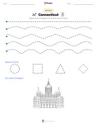 Anteprima della scheda stampabile di Connecticut