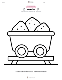 Iron Ore coloring page for kids