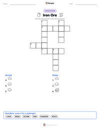 Iron Ore printable worksheet preview