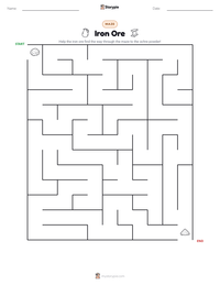 Iron Ore printable worksheet preview