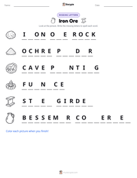 Iron Ore printable worksheet preview