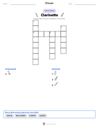 Anteprima della scheda stampabile di Clarinetto