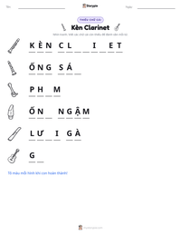 Xem trước tài liệu in sẵn Kèn Clarinet