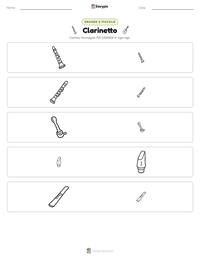 Anteprima della scheda stampabile di Clarinetto
