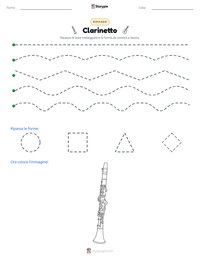 Anteprima della scheda stampabile di Clarinetto