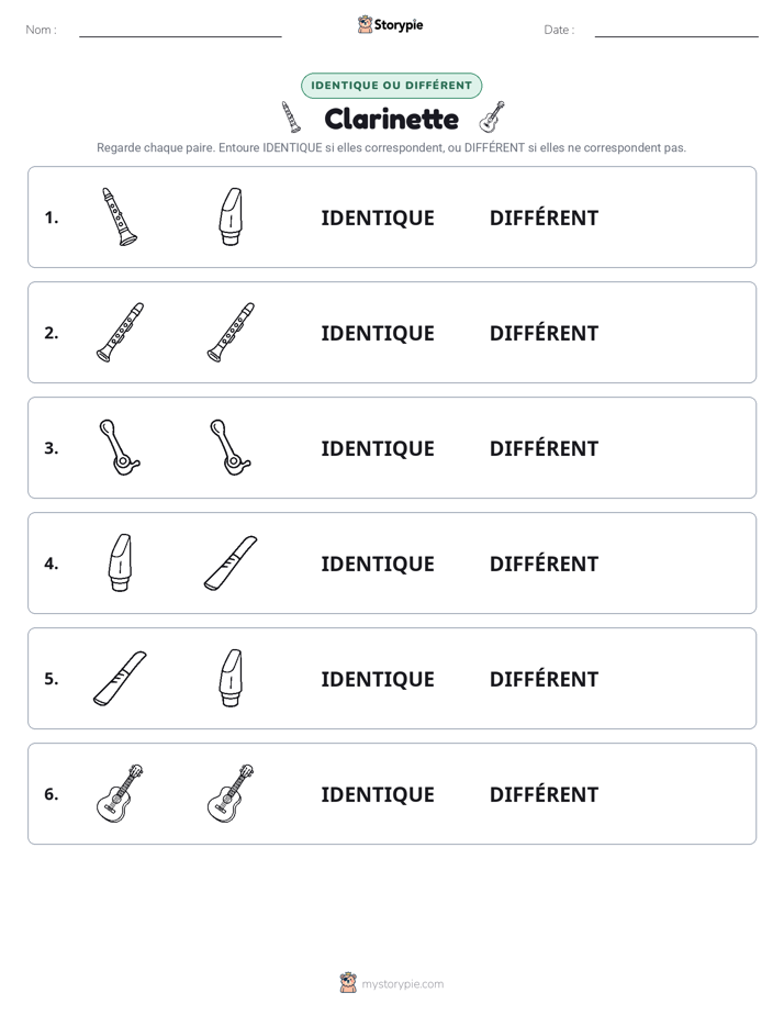 Identique ou Différent