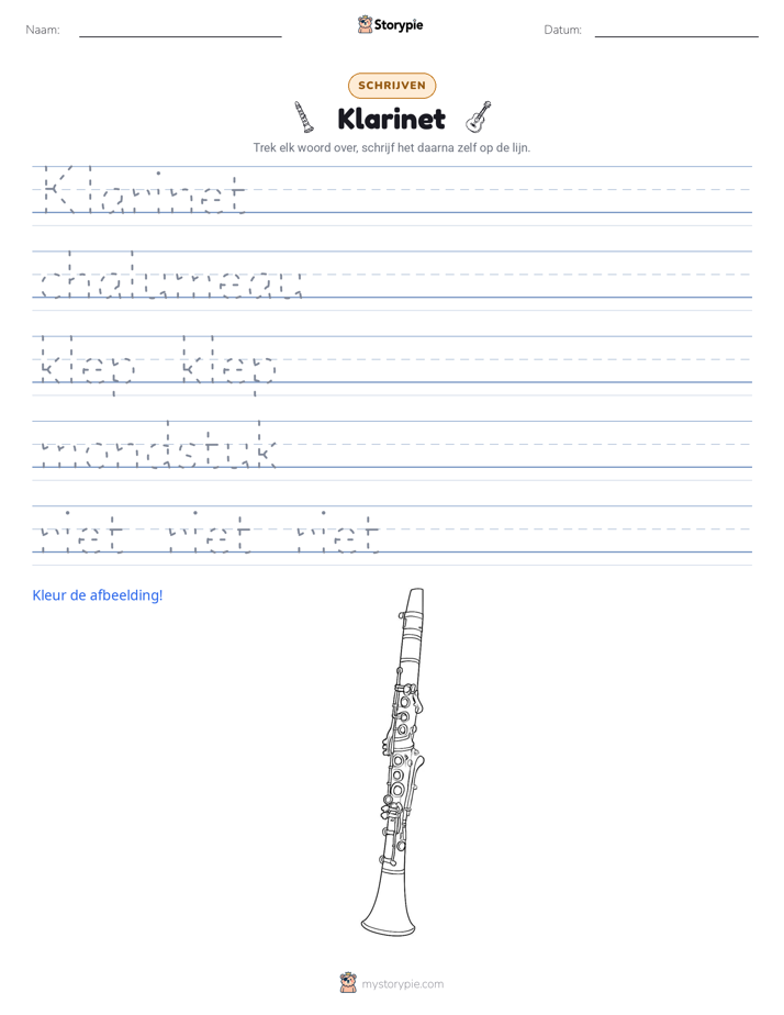 Schrijf Oefening