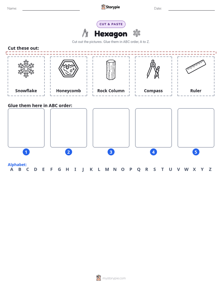 Cut & Paste Alphabet