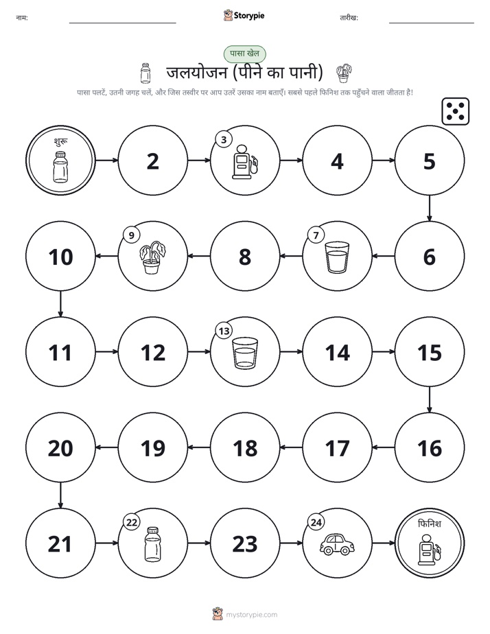 रोल और चलें खेल