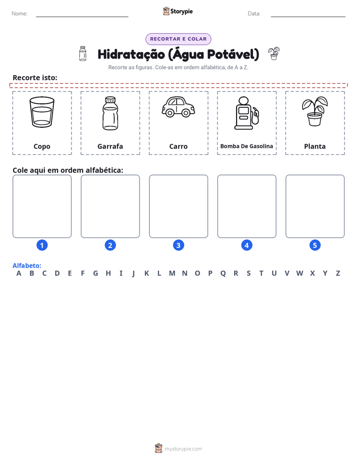 Recortar & Colar Alfabeto
