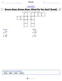 Brown Bear, Brown Bear, What Do You See? (book) printable worksheet preview