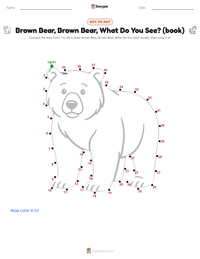 Brown Bear, Brown Bear, What Do You See? (book) printable worksheet preview