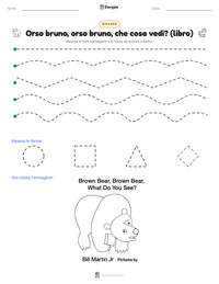 Anteprima della scheda stampabile di Orso bruno, orso bruno, che cosa vedi? (libro)