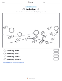 Inflation printable worksheet preview