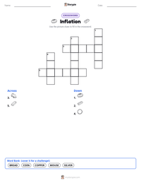 Inflation printable worksheet preview