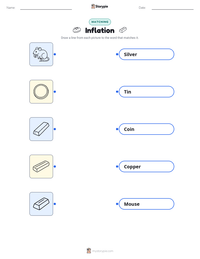 Inflation printable worksheet for kids