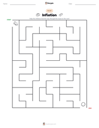 Inflation printable worksheet preview