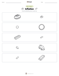 Inflation printable worksheet preview