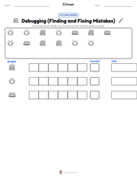 Debugging (Finding and Fixing Mistakes) printable worksheet preview