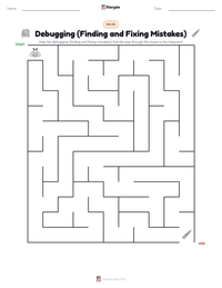 Debugging (Finding and Fixing Mistakes) printable worksheet preview