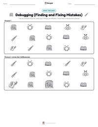 Debugging (Finding and Fixing Mistakes) printable worksheet preview