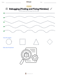 Debugging (Finding and Fixing Mistakes) printable worksheet preview
