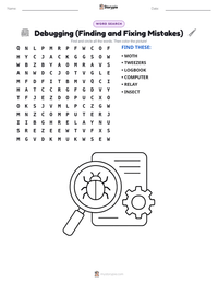 Debugging (Finding and Fixing Mistakes) printable worksheet preview