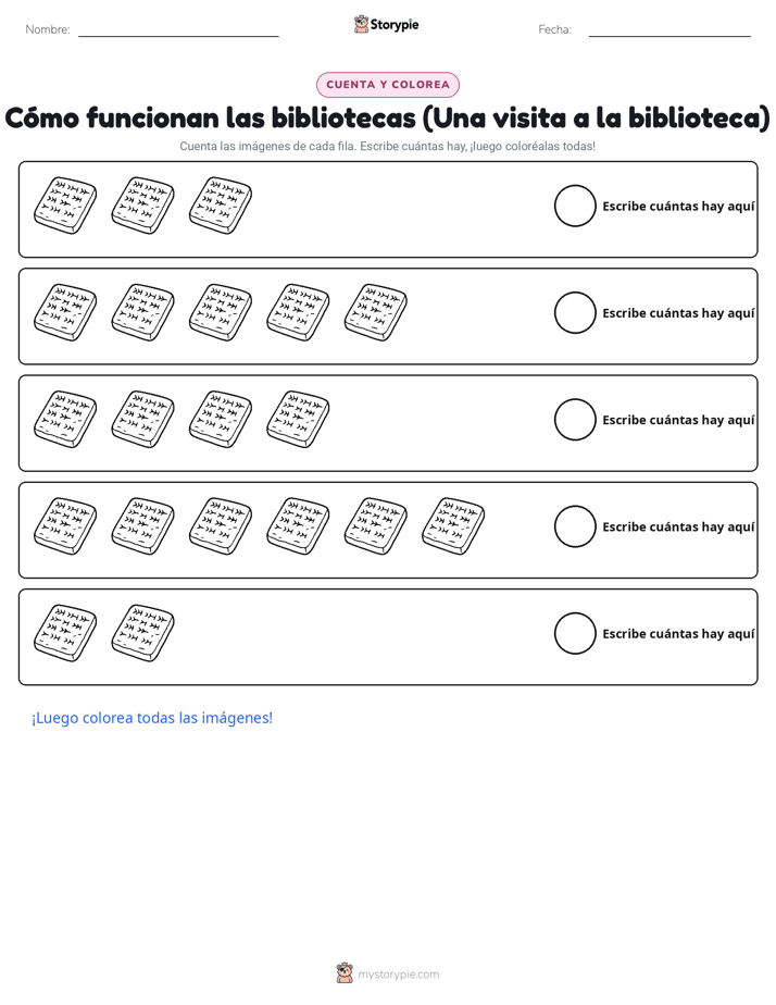 Contar y Colorear