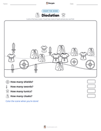 Diocletian printable worksheet preview