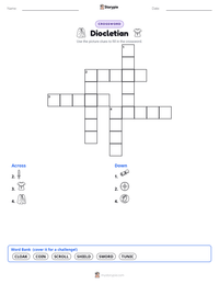 Diocletian printable worksheet preview