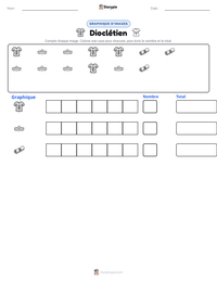 Aperçu de la feuille de travail imprimable Dioclétien