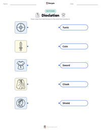 Diocletian printable worksheet preview