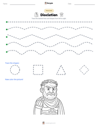 Diocletian printable worksheet preview