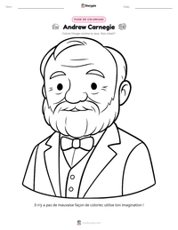 Aperçu de la feuille de travail imprimable Andrew Carnegie
