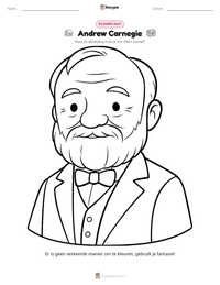 Andrew Carnegie afdrukbare werkblad voorbeeld