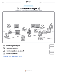 Andrew Carnegie printable worksheet preview