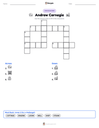 Andrew Carnegie printable worksheet preview