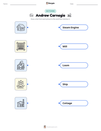 Andrew Carnegie printable worksheet preview
