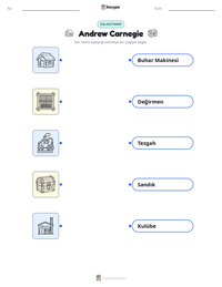 Andrew Carnegie yazdırılabilir çalışma sayfası önizlemesi