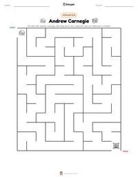 Andrew Carnegie druckbare Arbeitsblatt Vorschau