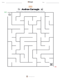 Andrew Carnegie printable worksheet preview