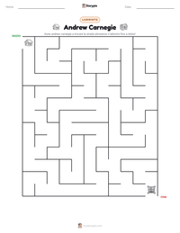 Anteprima della scheda stampabile di Andrew Carnegie