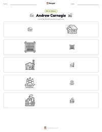 Andrew Carnegie printable worksheet preview