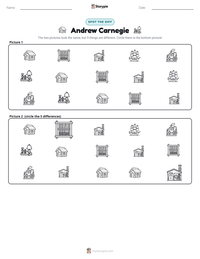 Andrew Carnegie printable worksheet preview