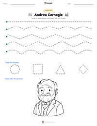 Andrew Carnegie printable worksheet preview