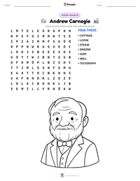 Andrew Carnegie printable worksheet preview