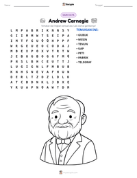 Prabaca lembar kerja cetak Andrew Carnegie