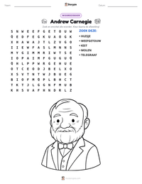 Andrew Carnegie afdrukbare werkblad voorbeeld