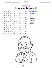 Andrew Carnegie yazdırılabilir çalışma sayfası önizlemesi