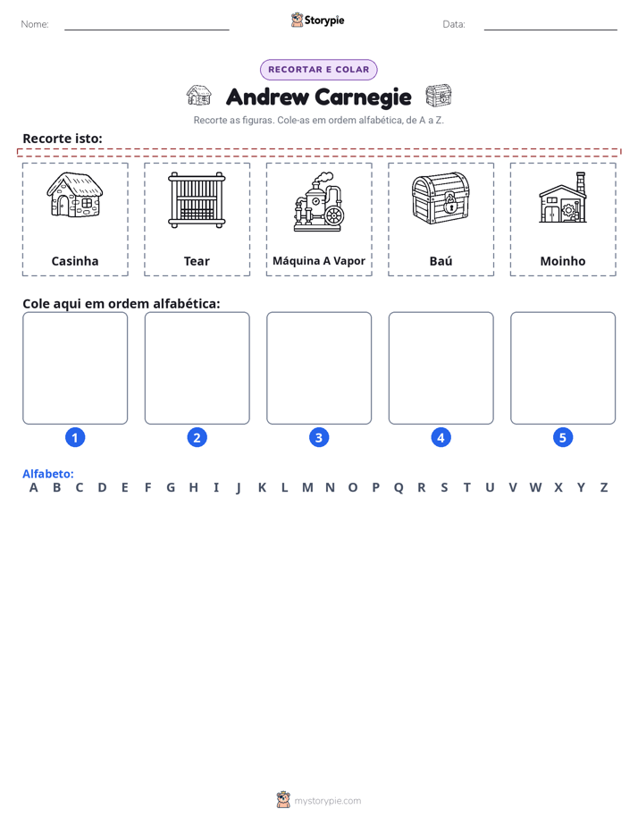 Recortar & Colar Alfabeto